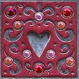 Rose Gem Heart Decorative Magnet