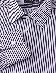 Ultimate Non-Iron Pure Cotton Easycare Striped Shirt