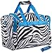 World Traveler 81T16-163-T-1 Duffle Bag, One Size, Blue Trim Zebra