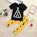 Baby Boys Short Sleeve Graphic T-Shirt and Animal Print Pants Outfit (100(18-24M))