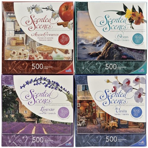 Image of Megabrands Scented Scenes 500 Piece Puzzle Set (Pack of 4)