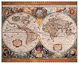 Antique Map - Geographica, Ca. 1630, Art Poster by Jan / Henricus Jansson / Hondio
