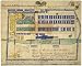 1864 LARGE COLORFUL FOLK MAP ELMIRA NY MILTARY PRISON
