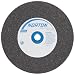 Norton Bench and Pedestal Abrasive Wheel, Type 01 Straight, Aluminum Oxide, 1" Arbor, 6" Diameter, 1" Thickness, Coarse Grit