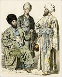 Mouse Mats of Uzbekistan men, 1800s from North Wind Picture Archives