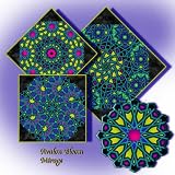 Mirage by Timeless Treasures Kaleidoscope Quilt Block Kit
