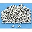 200 Silver Tone Round Crimp Bead Covers Jewelry 5mm