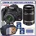 Canon EOS Rebel XS (a.k.a. 1000D) SLR Digital Camera w/ 18-55mm IS Lens + Canon 55-250mm IS Lens + Two (2) Transcend 8GB Memory Cards + Shooters Package