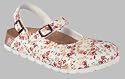 Alpro Clogs ''C 165'' aus Birko-Flor in millefleur red mit schmalem Fussbett