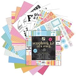 Diecuts with A View 8-Inch-by-8-Inch Die Cuts with A View Scrapbook Kit In A Stack, All Occasion
