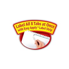 Avery Index Maker Dividers, 8-Tab, White, 5 Sets (11411)