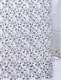 [DULTON]ダルトン シャワーカーテン Vine"White/Black"