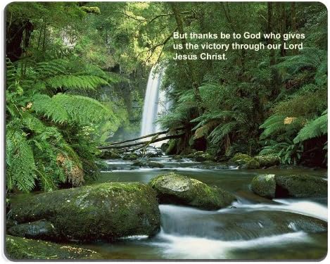 General christian wallpaper nature rocks streams Mouse Pads