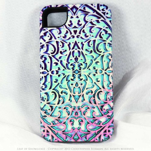 Gothic Pastel - iPhone 4 case - iPhone 4s case - premium TOUGH cover with lace artwork