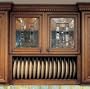 National Products 36" W Plate Display Unit, Hickory