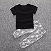 FEITONG Newborn Toddler Kids Baby Boy Clothes T-Shirt Tops+Pants (12 Months)