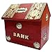 ITOS365 Handicrafted Wooden Money Bank Home Style Red Kids Piggy Coin Box Gifts RS.370.00
