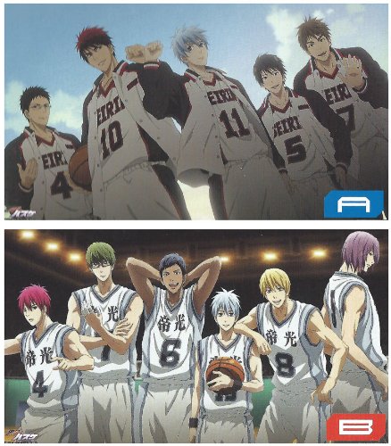 黒子のバスケ デラックスクリアポスター 誠凛、キセキの世代 ２枚セット