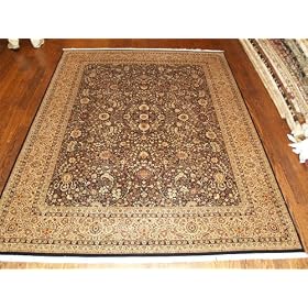 Handmade Pakistani Kashan Rug 8'x10' by Oscar Isberian Rugs