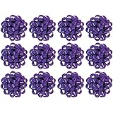 The Gift Wrap Company 12 Count Decorative Confetti Gift Bows, Medium, Purple