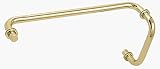 CRL BM Gold Plated 8 Pull Handle 18 Towel Bar Combination with Metal Washers
