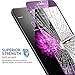 iPhone 6 Screen Protector, iPhone 6S Screen Protector, Electroplating Mirror Effect Film, Ballistic Tempered Glass Protector, F-color™ Maximum Screen Protection from Bump Drop Scrape 9H Purple