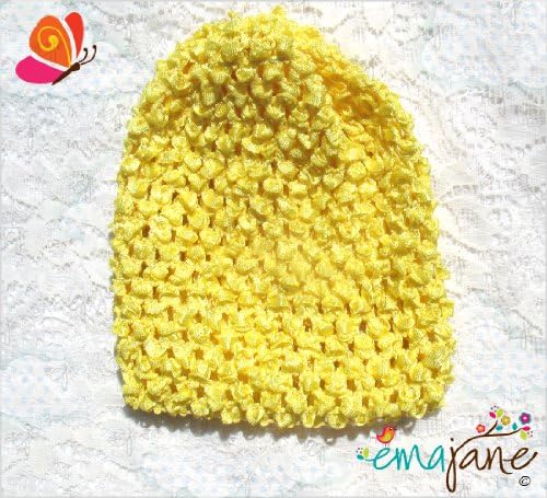 Ema Jane (Yellow) Super Soft Waffle Crochet Beanie Hat for Baby