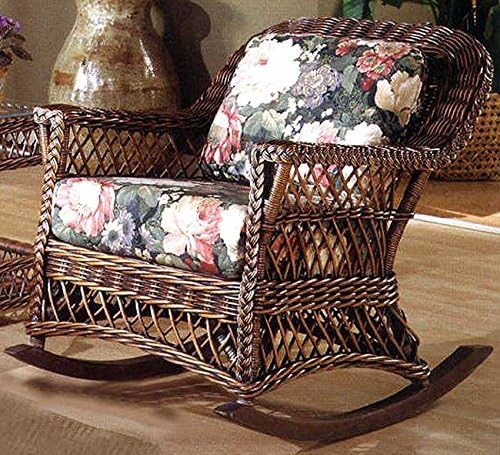 Wicker Rocker with Cushion Seat (Espirit Robin (All Weather))