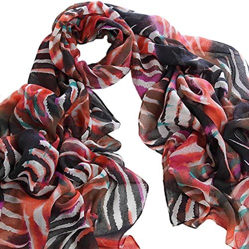 Martha Fashion Long Scarf Printed Cotton Voile Scarf to Keep Warm