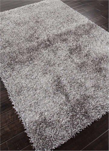 Jaipur Rugs Inc Woven Shag, Flux Cool Gray/Cool Gray, 7.6 by 9.6 Feet