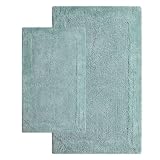 Chesapeake 2-Piece 21-Inch by 34-Inch and 24-Inch by 40-Inch Bella Napoli Rug Set, Moonstone