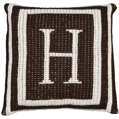 Personalized Thick Frame Initial Pillow
