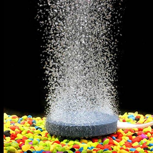 Air Bubble Disk Stone Aquarium Aerator Fish Tank Pond Pump Hydroponics Oxygen 4"