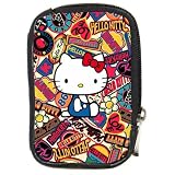 Compact Digital Camera Leather Case of Hello Kitty Pop Art