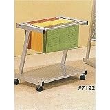 Silver finish file shelf