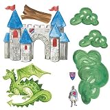 Wallies 15200 Medieval Times Wallpaper Mural, 2-Sheet