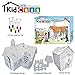 PicassoTiles Kids Toy Building Block Ferris Wheel Set LED Light Children Construction Kit Magnet Tiles Magnetic STEM Interlocking Playboard Educational Learning Stacking Blocks Brain Development PT62