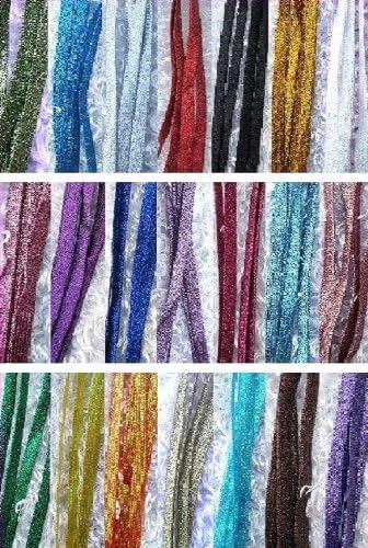 Shimmery 44" Multiple Solid Colors Flat Shoelaces for Teams Cheer Dance Gifts Sneakers Accessories