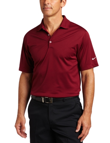 Nike Golf Men's Stretch UV Tech Polo ( Team Maroon/White, 