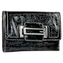 Women's Camden Shiny Stone/Multi Synthetic Leather Tri-Fold Wallet: Stone/Multi Tri-Fold