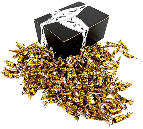 Adams & Brooks Coffee Rio Original Coffee Caramels, 1 lb Bag in a BlackTie Box