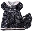 Flapdoodles Toddler Girls Heart Nautical Stripe Dress Set