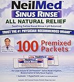Sinus Rinse Regular Mixture Packets - Relieves Allergies & Sinus Symptoms, 100 Salt Premixed Packets,(neilmed)