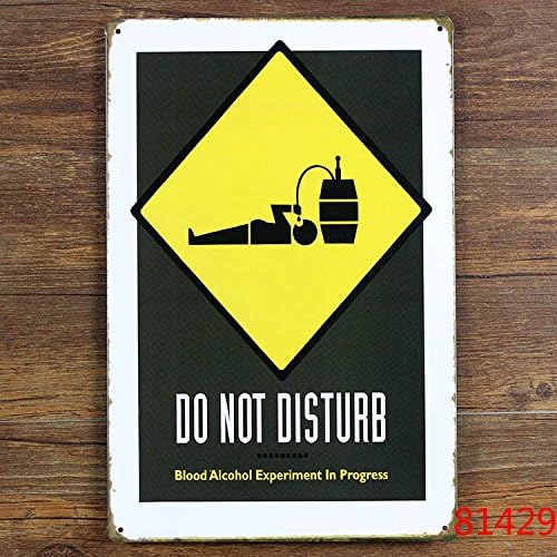 Coming Orders "DO NOT DISTURB"Tin sign tinplate vintage metal painting for bar decration wallpaper