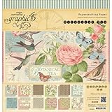 Graphic 45 Botanical Tea Pad for Scrapbooking, 12 by 12-Inch