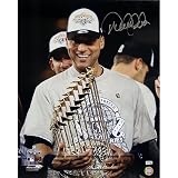 Steiner Sports MLB New York Yankees Derek Jeter with 2009 World Series Trophy 16 x 20-inch Photo