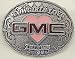 Cowgirls Love GMC Trucks (Pink) Enamel Pewter Buckle, Automotive Buckle
