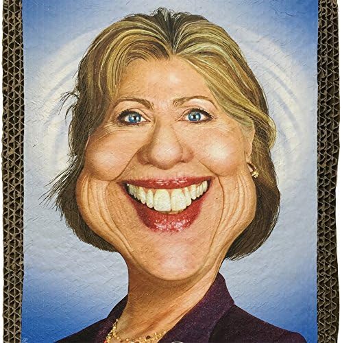 Cat Poll (TM) - Politically Incorrect - Imaged Cat Scratch Pad - Wide, Hillary Clinton