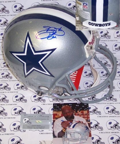 Emmitt Smith Autographed/Hand Signed Dallas Cowboys Authentic Full Size Proline Football Helmet