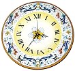 Ricco Deruta Italian Ceramic Wall Clock